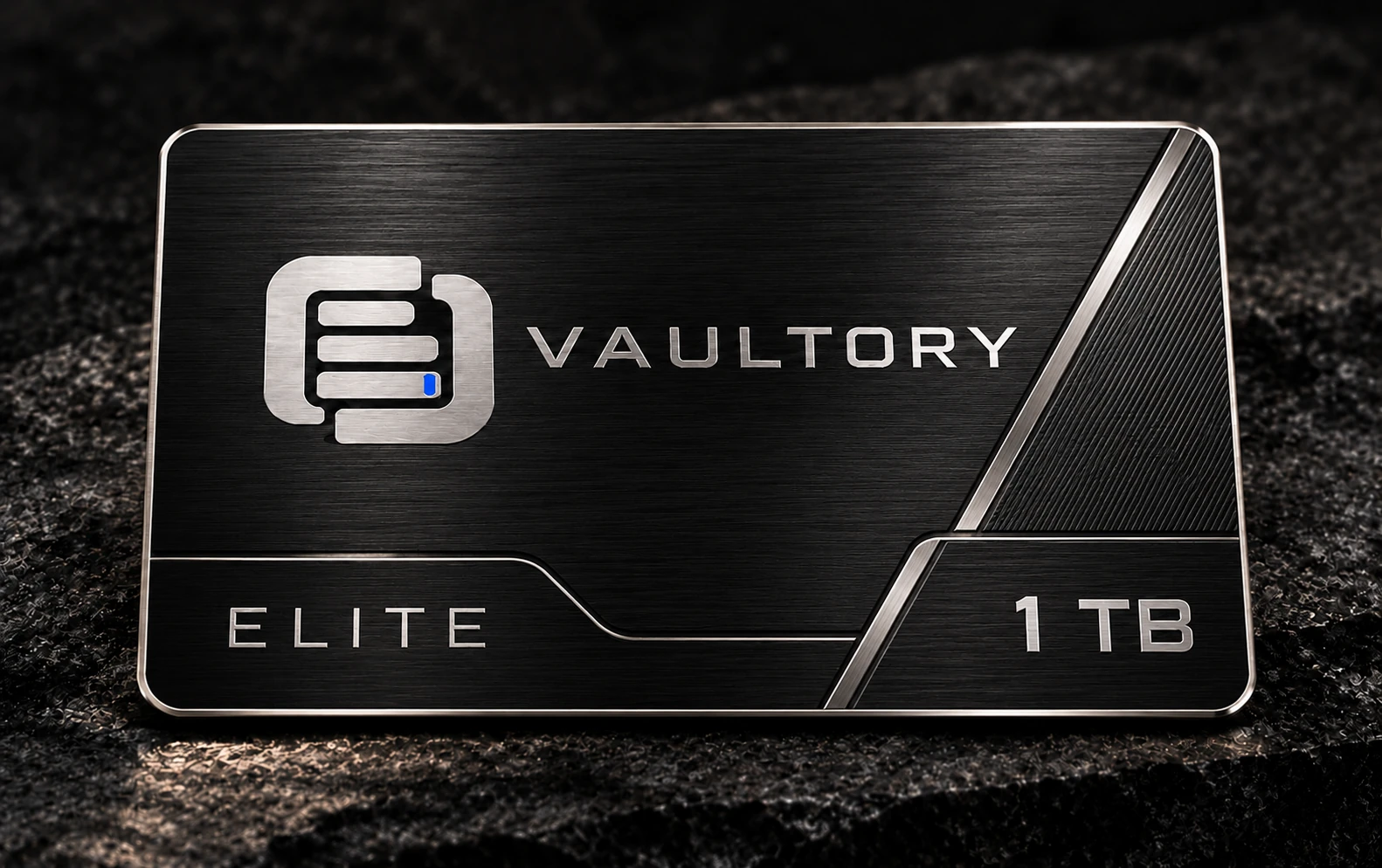 Vaultory ELITE 1 TB metal card design