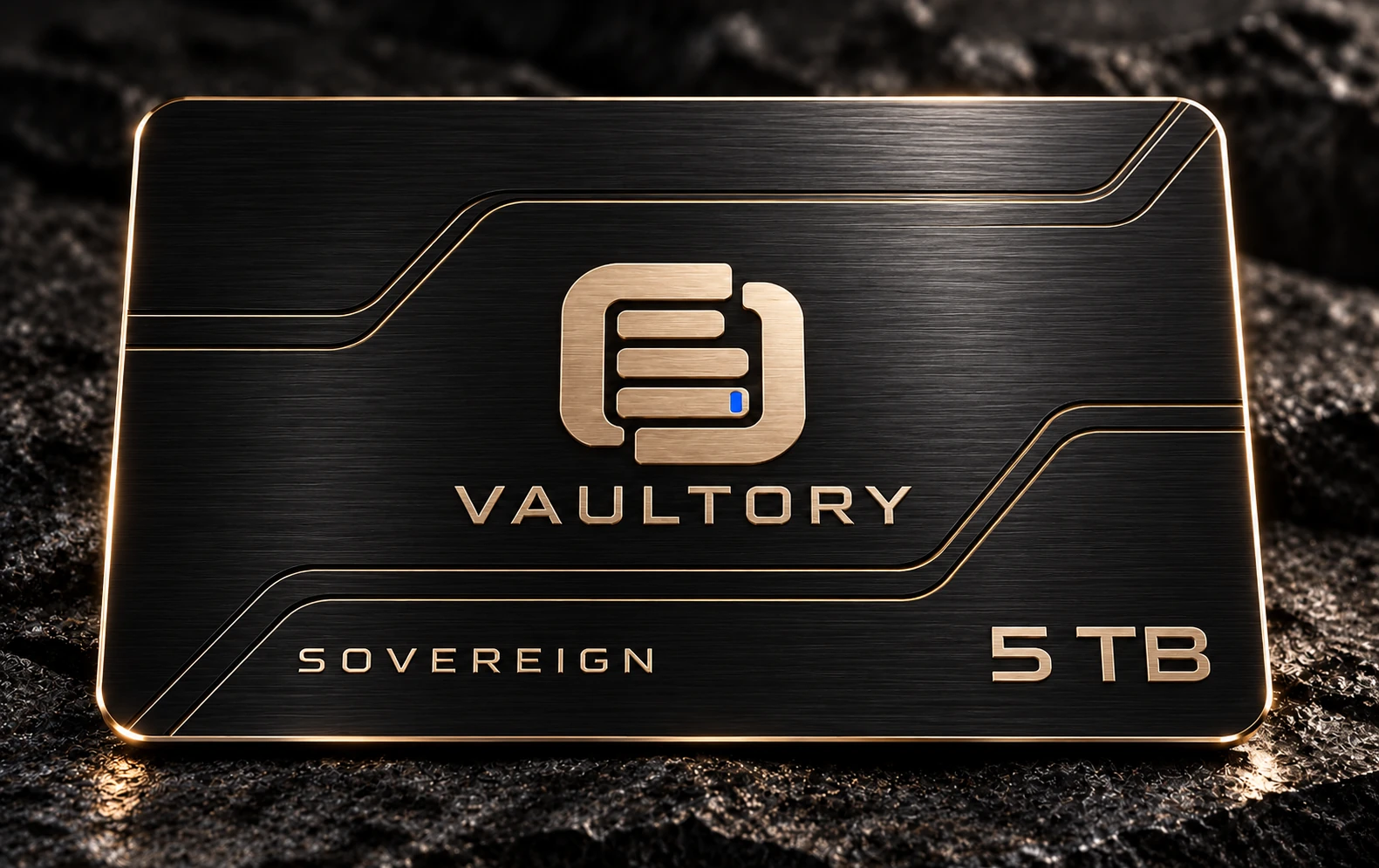 Vaultory SOVEREIGN 5 TB metal card design